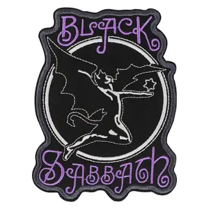Punk Music Embroidered Patch, Stylish Embroidery, Self-Adhesive Iron-On Applique, Perfect for Clothes Jackets Hats Accessories, 1 Piece