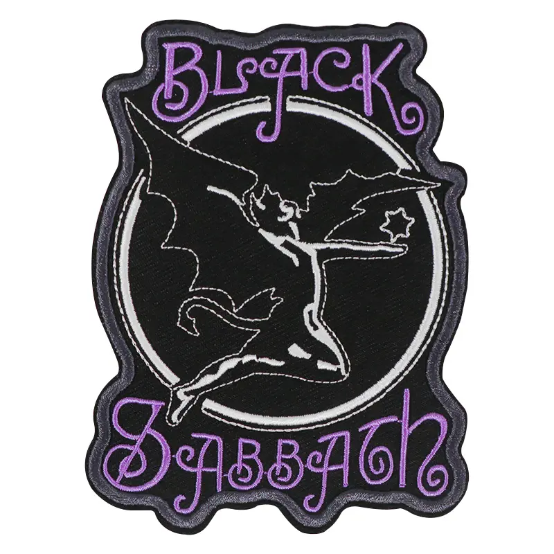Punk Music Embroidery Patches, Stylish Embroidery, Self-Adhesive Iron-On Applique, Perfect for Clothes Jackets Hats Accessories, 1 Piece