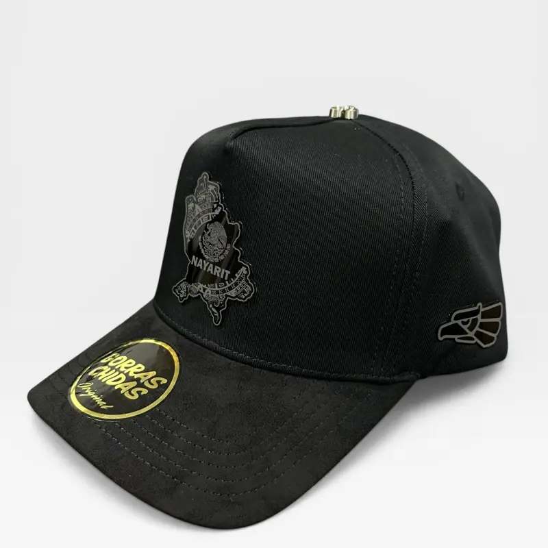Gorra Nayarit Estilo Placa Alta Calidad y Ajustable con Broche - Nayarit Plate Adjustable SnapBack Hat For Men And Women Great Gift Hat Everyday Hat