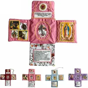 Handcrafted Pocket Devotional – Catholic Travel Prayer Kit with Cross & Prayer Quilt, Handmade Christian Gift for Daily Faith and Spiritual Reflection