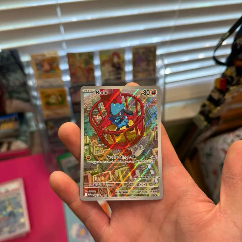 Riolu 10 Pokemon Trading Card - Pokemon Center Stamped Promo Card