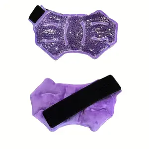 Plush Gel Bead Ankle Ice Wrap Reusable Hot Cold Compress Therapy Brace Pain Relief for Ankle Knee Leg Sprain Swelling Plantar Fasciitis