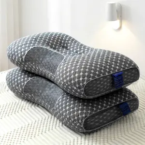 2pcs Ergonomic Neck Pillow Set , Ergonomic Orthopedic Support, Highly Elastic & Breathable, Fix Sleeping Posture, Relieve Neck Fatigue & Neck Pain,  Perfect for Bedroom, Dorm & Ideal Gift for Couples bed accessories