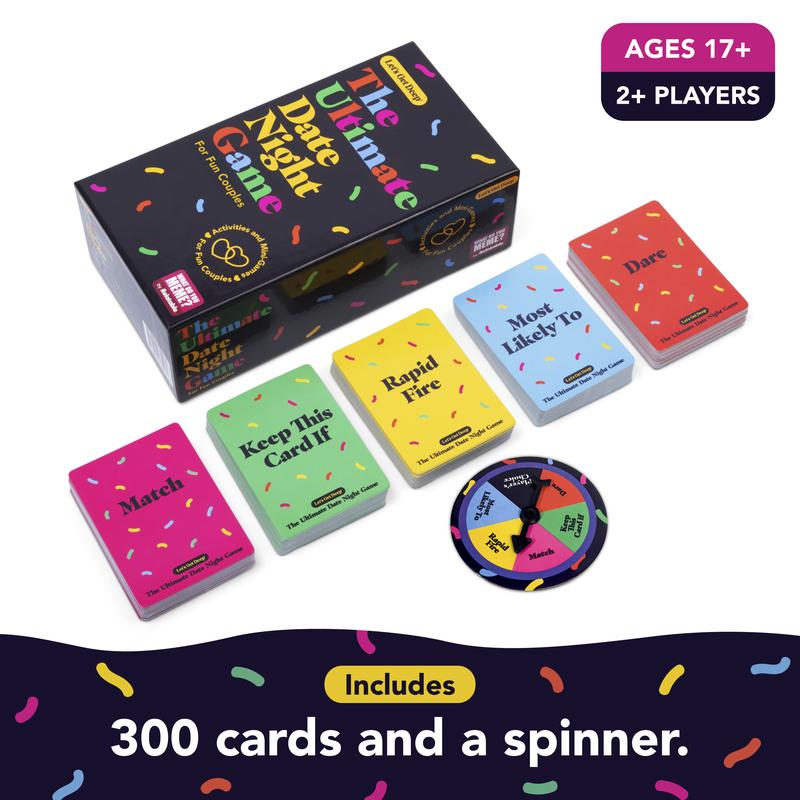 The Ultimate Date Night Game for Couples – Fun at-Home Game with 300 Cards, Including Activities, Conversation Starters and Challenges
