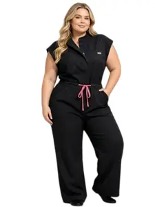 Womens Jumpsuit Overalls Spa Uniform Medical Scrubs One Piece Dental Clinic Surgery Outfit Comfortable Formal Professional Wear