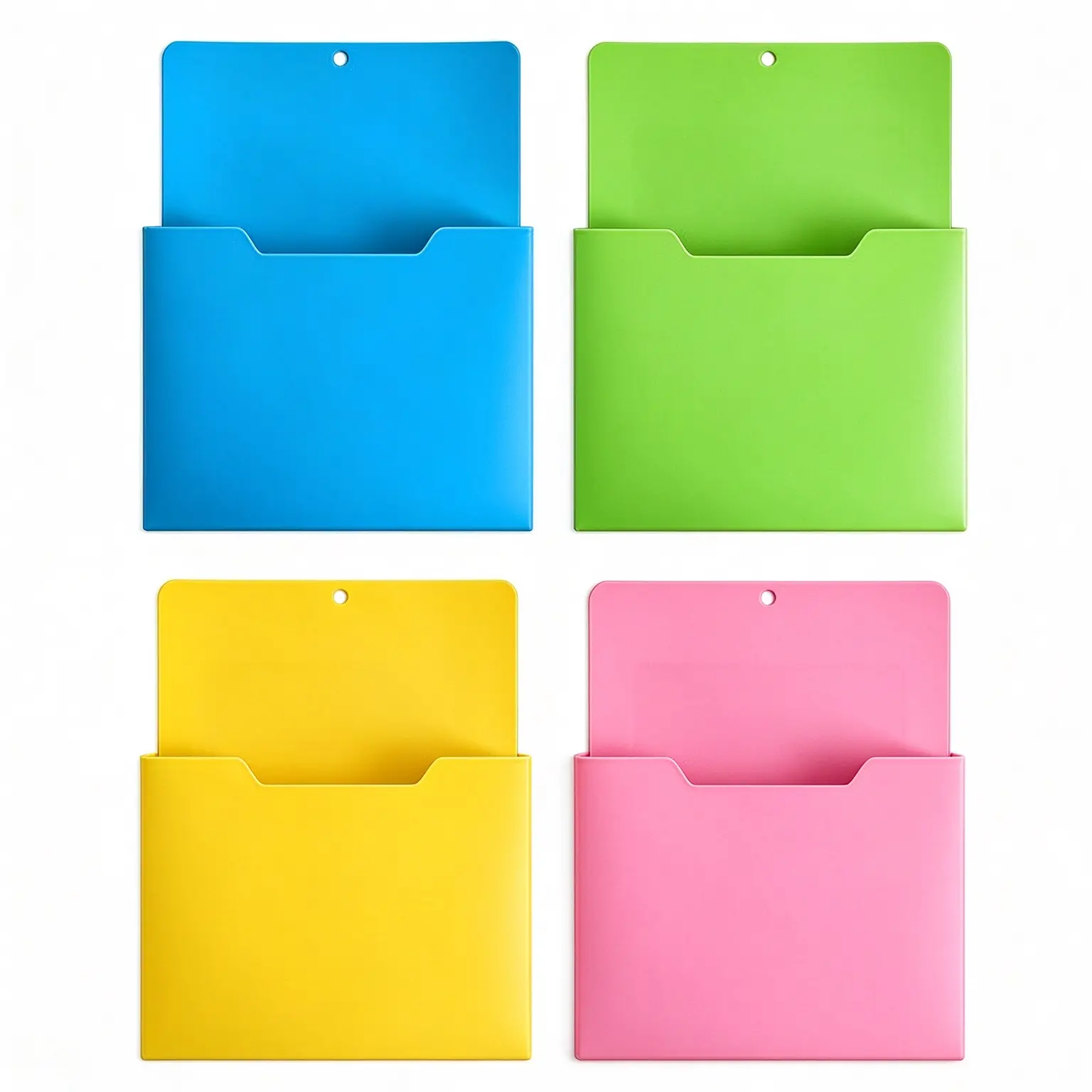 Magnetic File Holder, 2 pack Magnetic Folders for Whiteboard, Letter/A4 Open-Front Access, Everyday Papers in View, Grab-and-Go Filing for Busy Mornings and Meetings, Less Last-Minute Searching