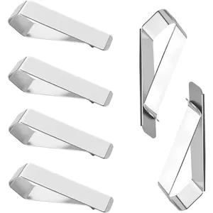 6 count Visor Clips for ,Self-Adhesive Sun Visor Picture Clip for Personalizing Your  Decor,Stainless Steel Visors Clip Photo Frame  Accessories for