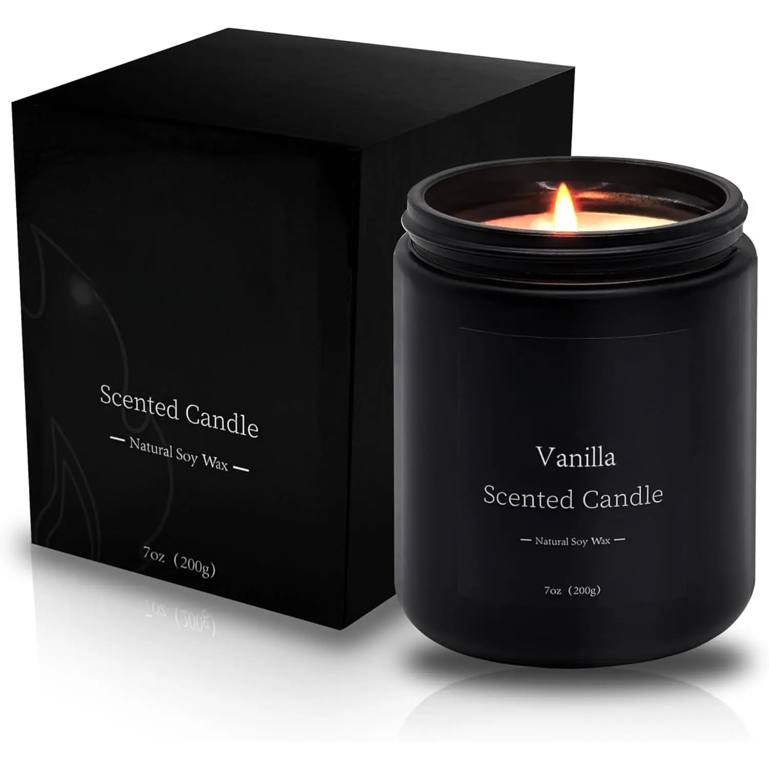Vanilla Scented Candle,Natural Soy Wax,Aromatherapy Candles,Home Decorations,Romantic Present,Stress Relief and Relax Gift for Men and Women