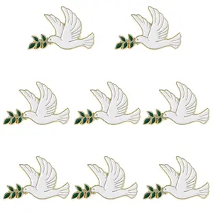 World Peace -8PCS Peace Dove Series Badge Pin, suitable for pacifists to wear, suitable for decorating backpacks and clothing, suitable for both men and women to wear, exquisite gift, perfect for giving to family and friends