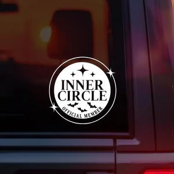 Inner Circle Official Member Vinyl Decal – Velaris-Inspired ACOTAR Sticker for Sarah J Maas Fans, Bat Boys Rhysand Feyre Cassian Azriel Nesta Elain Mor Amren Lovers, BookTok Girlies, Fantasy Book Aesthetic, Romantasy Car Laptop Water Bottle Accessory