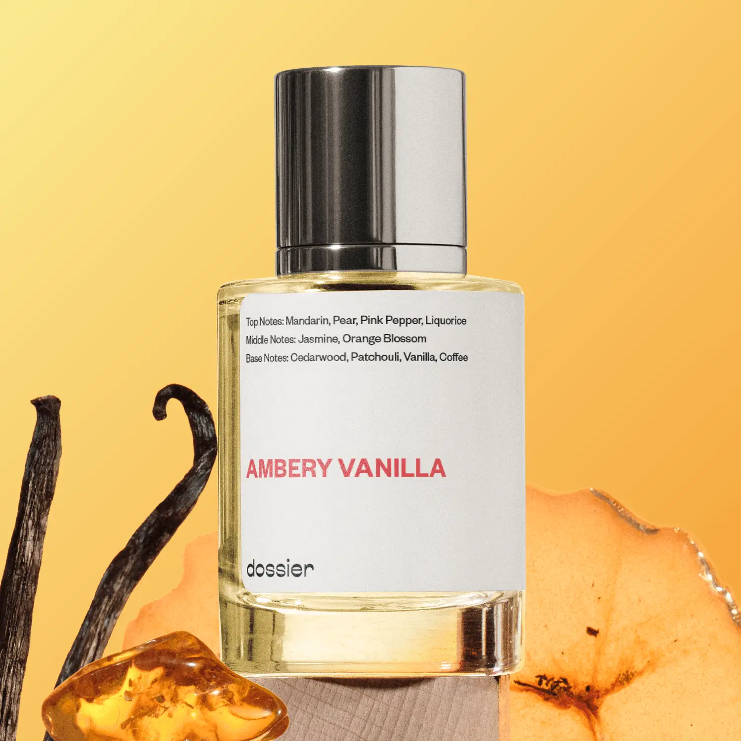 Ambery Vanilla, Dossier, Women's Perfume, 50ml, Eau de Parfum, Vanilla, Coffee, Pear, Liquorice, Pear, Jasmine