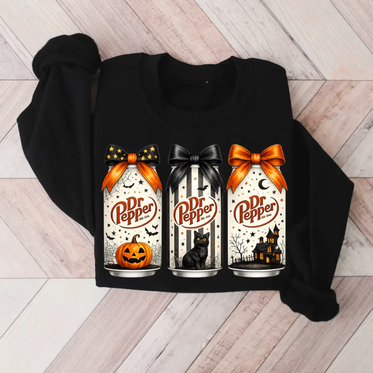Gildan Spooky Soda Halloween Sweatshirt, Retro Ghost Pumpkin Soft Drink Crewneck, Cozy Spooky Season Fall Pullover
