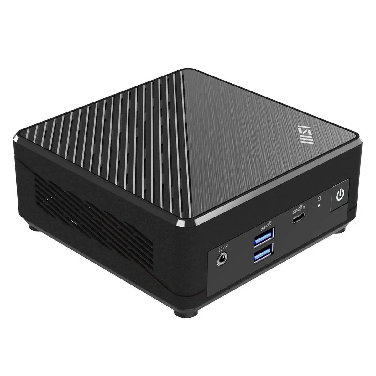 MSI Cubi N ADL-021US Mini PC Desktop Computer, Intel Celeron N100 1.8GHz, 4GB RAM, 128GB SSD, Windows 11 Pro, Black, Dual LAN, HDMI+DP+Type-C, Multi-Display Support