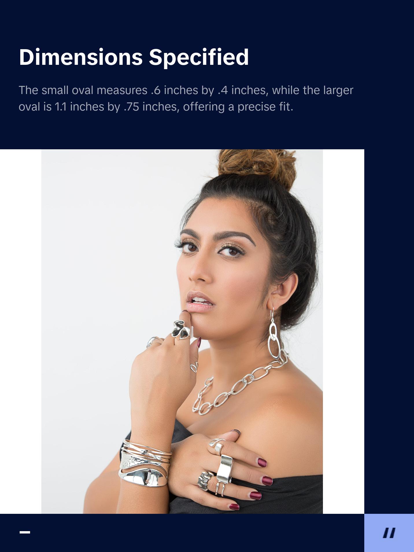 Oval Link Silver Earrings