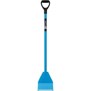El Burro Shingle Shovel Stripper 47.5 in| Roofing Tear Off Tool & Nail Remover| D-Handle| Blue