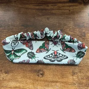Beetles & Moths Fabric Headband