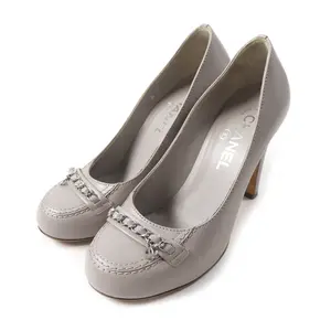 Pre-owned CHANEL Others Small Leather Goods COCO MarkChain Leather Pumps