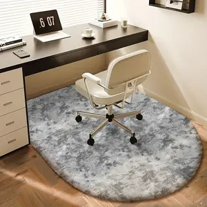 VIKAMA Tie-Dye Silk And Wool Arched Carpet, Soft And Fluffy Study Desk And Chair Plush Floor Mat, Living Room And Bedroom Non-Slip Floor Mat, Dressing Table Carpet, Home Decoration