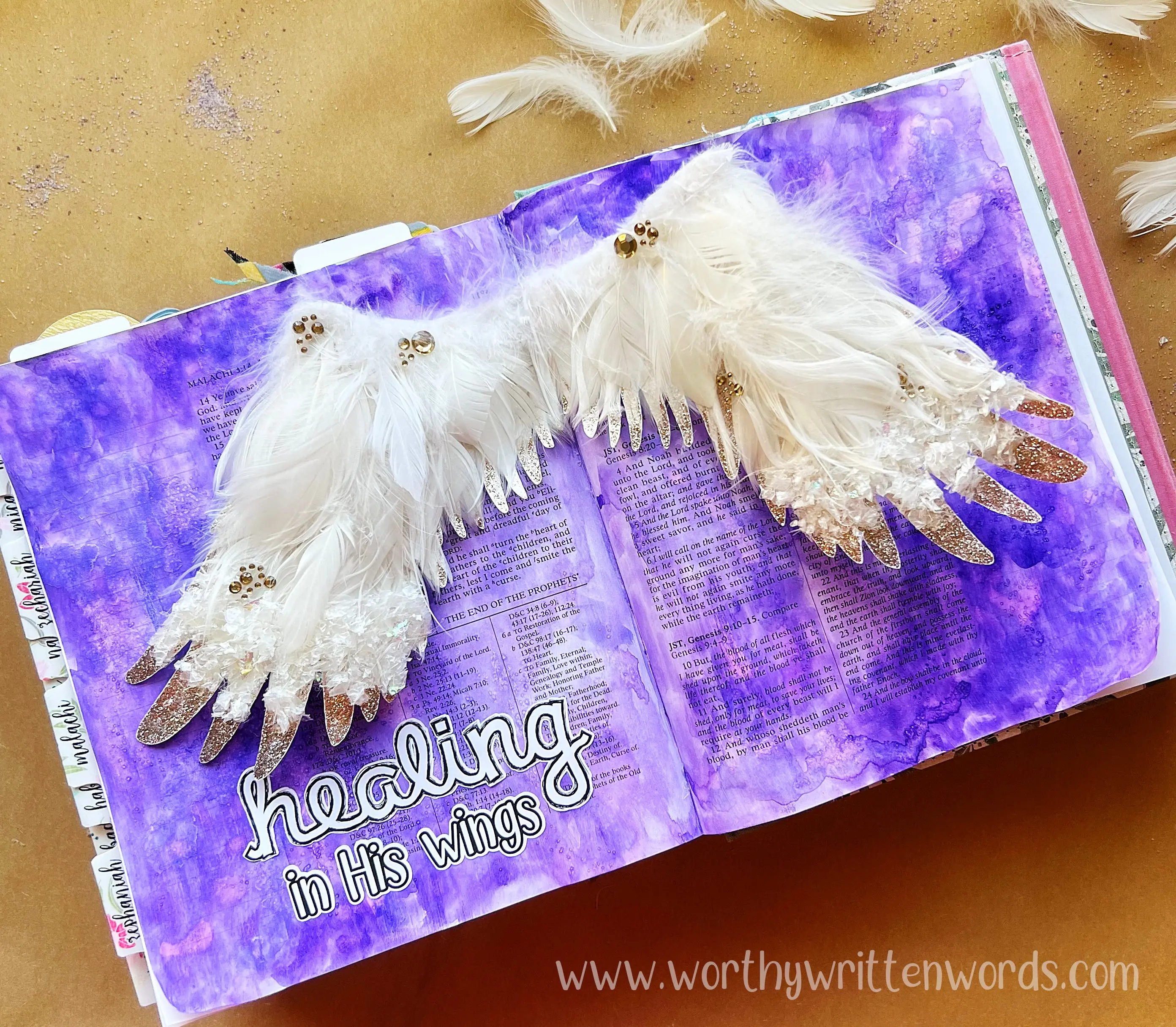 Healing in His Wings Old Testament Bible Journaling Interactive Page Kit