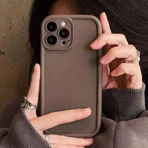 Solid Color Anti-drop Phone Case Thickened Phone Protective Cover, Shockproof Phone Cover, Phone Protector Cover, Phone Accessories Compatible with iPhone 11 12 13 14 15 16 17Pro Max