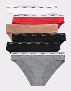 Hanes Originals Women’s Bikini Underwear Breathable Stretch Cotton 6-pack Women's Multi Pack Comfortable Fit Soft Fabric Oc42as