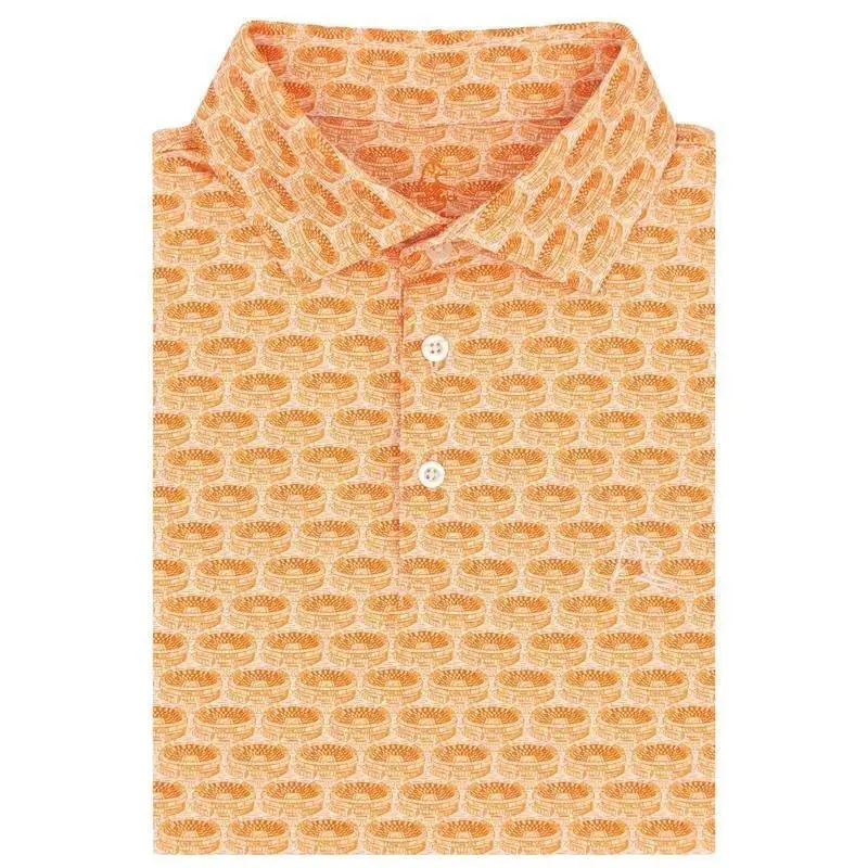 The Tennessee Neyland Stadium Men's Short Sleeve Collegiate Polo, Classic College Sportswear for Men, Outdoor Golf Shirt for Men, Gameday Apparel Gift For Gamer