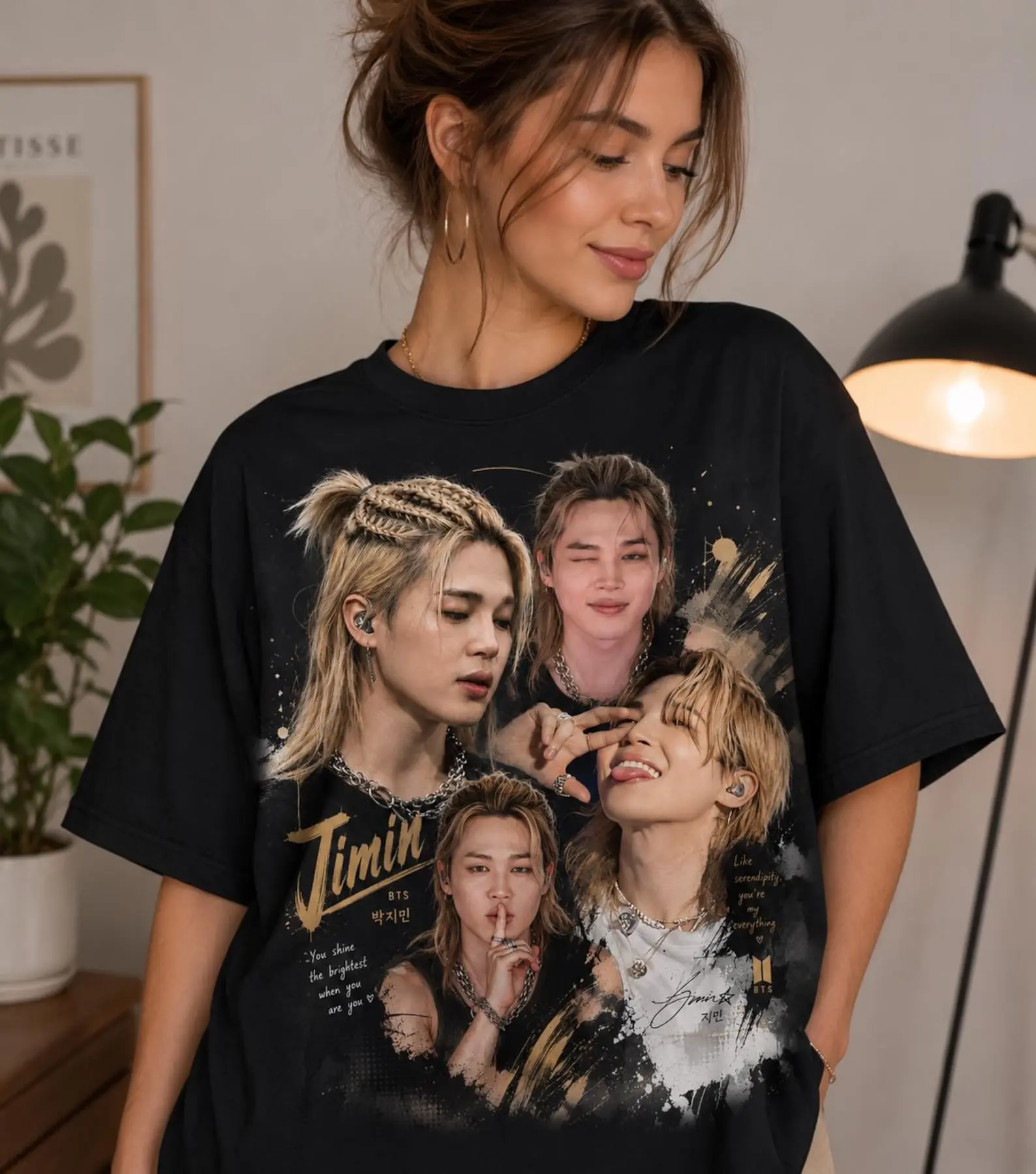 Vintage Jimin Retro Style Graphic T-shirt Gift For Fan
