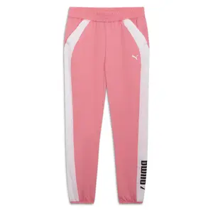 PUMA Womens Fit Woven Joggers Training Casual - Pink, White