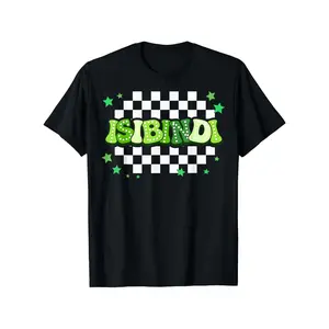 Vintage Isibindi Graphic T-Shirt - 100% Retro Checkered Print with Green Lettering & Star Design - Unisex Casual Short Sleeve Round Neck Tee for Men, Women, - Birthday, Christmas, graphic tee funny graphic tee