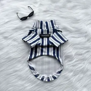 Fashion Pet Striped High Neck Sweater, Fall Winter Warm Clothes Outfits for Small Dogs, Puppy, Maltese Bichon Yorkie Teddy Schnauzer