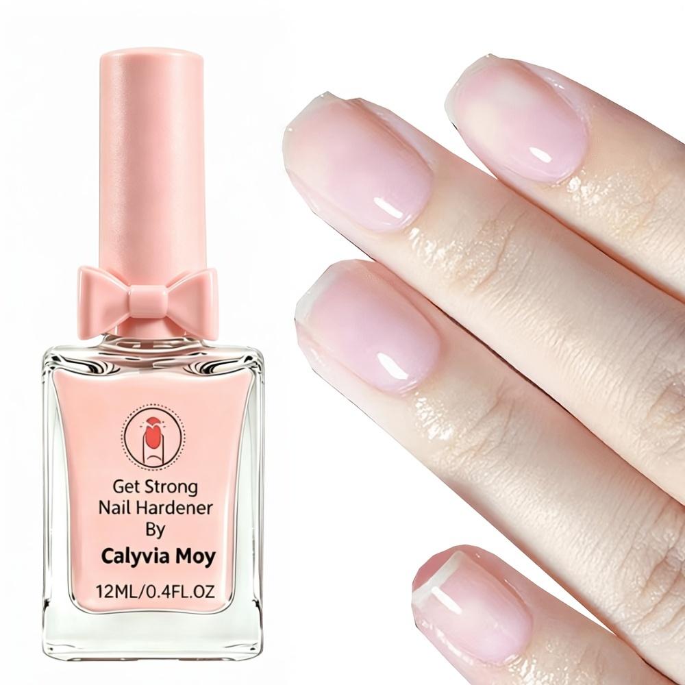 2Pcs Natural Pink Nail HardenPolish, Professional NailTherapist Exclusive, Nail Polish, Nail Strengthening Agent,Natural Transparent Pink, Long-Lasting Gloss, EnhancesNail Hardness, Smooth Application, Creates Shiny NailsYear-Round