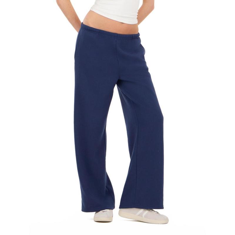 Women's Forever 21 Wide-Leg Jogger Low Waist Pants - 60% Premium Cotton Blend