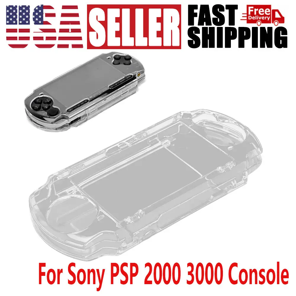 Clear Anti-dust Hard Skin Case Protector Cover for Sony PSP 2000 3000 Console