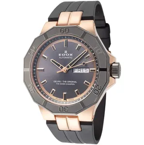 Edox Men's Delfin The Original 43mm Automatic Stainless Steel Watch, 88008-37RGCA-GIR