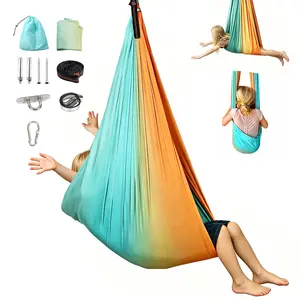 Sensory Swing For Kids, Soft Hammock Seat with 360° Swivel, Children's Hanging Hammock, Kids Indoor Outdoor Play, Creative Holiday Gift,