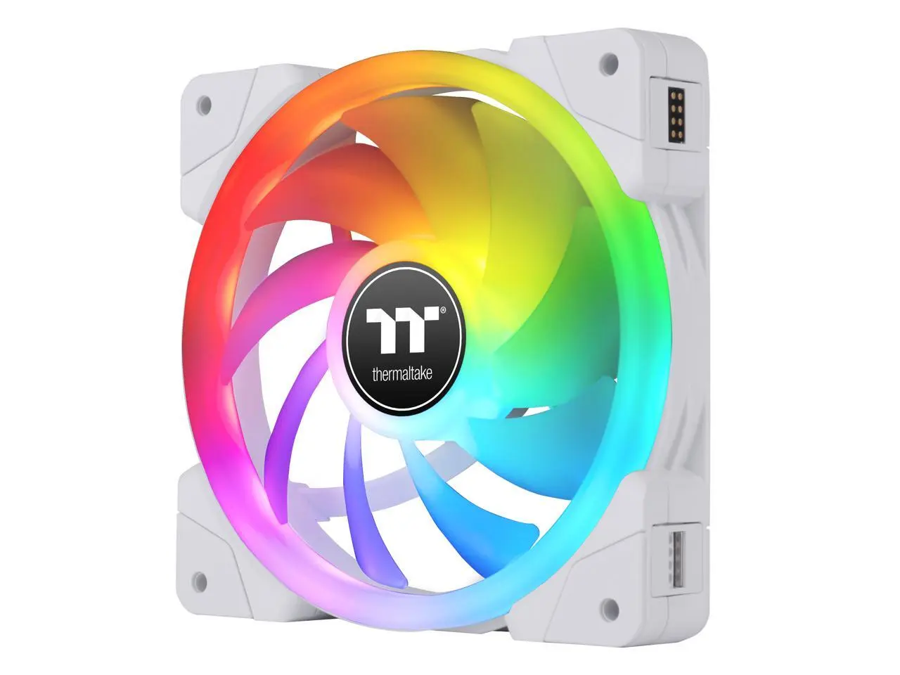 Thermaltake SWAFAN EX 14 RGB PC Cooling Fan White, 500 ~ 2000 RPM, Magnetic Connection, Reversable Blades, controller included, CL-F162-PL14SW-A