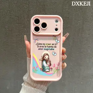 Christian Bible Verse Romanos 8:38-39 Phone Case for iPhone 17 Pro Max 16 Pro Max 15 Pro 14 13 12 11 Shockproof Lightweight Cover with Protection Protective iphone 15 pro max case iphone 13 case drop-proof phone case Cellphone Smartphone