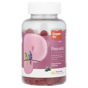 Chapter Six Prenatal Gummies, Grape, 60 Gummies | HSA/FSA Eligible