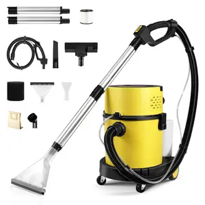 6 Gallon Wet/ Dry Shop Vac Carpet Cleaner – 5.5 Peak HP 4-in-1 Portable Vacuum for Home and Shop, Ideal for Cleaning Carpets, Floors, Upholstery, Cars, and Gaps