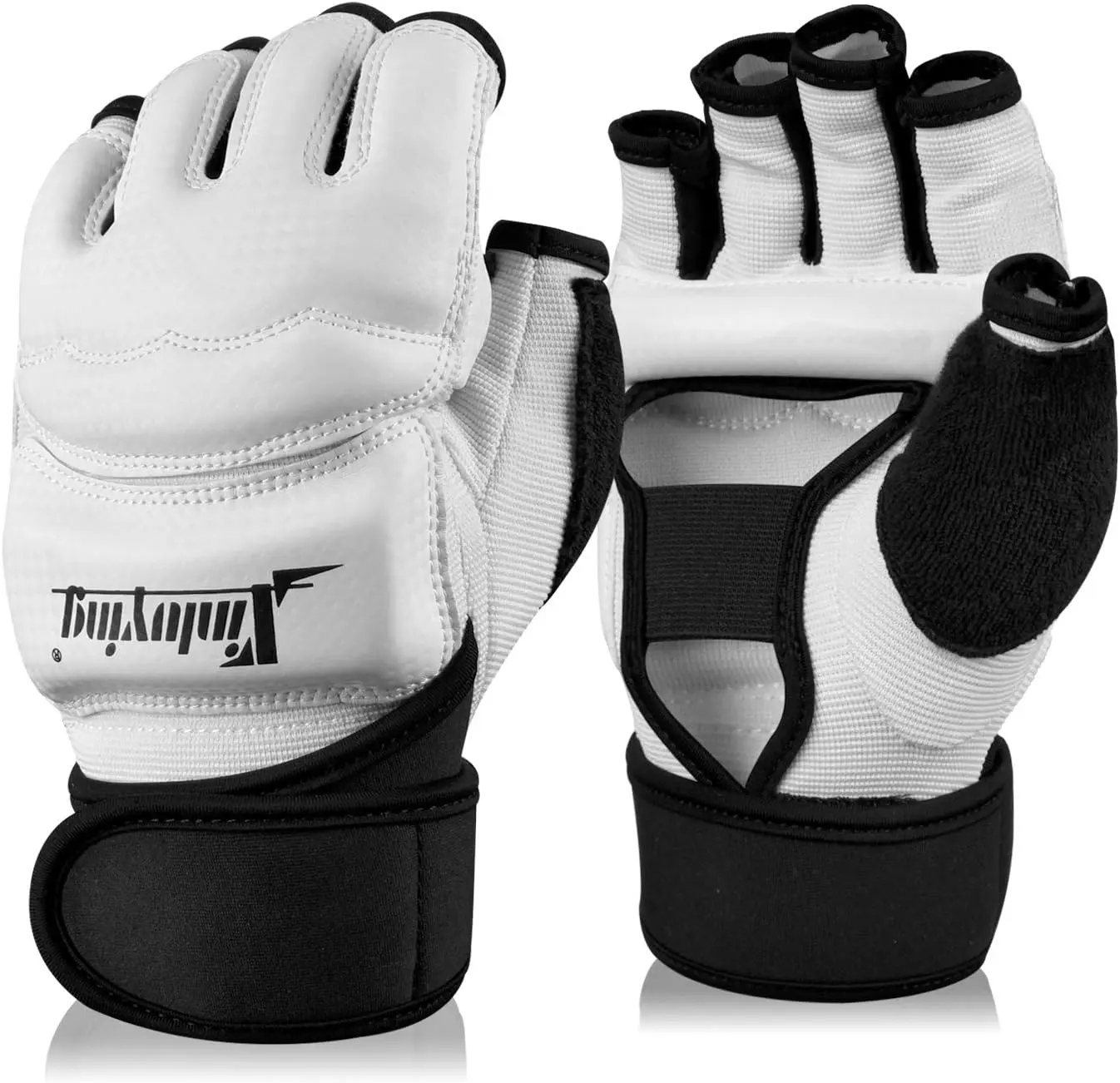 Punch Bag Boxing Martial Arts MMA Sparring Grappling Muay Thai Taekwondo  PU Leather Wrist Wraps Gloves