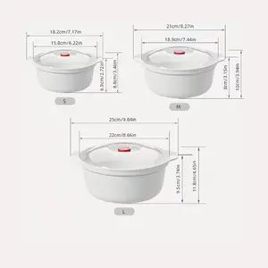 Piece Microwave Safe Heating Bowl Set with Steam Mat, Food Grade Round Bowl with Lid, Multi Functional Soup & Noodle Bowl, Microwave Ramen Bowl, Quick Heating KitchenwareC28ChicLadyHub