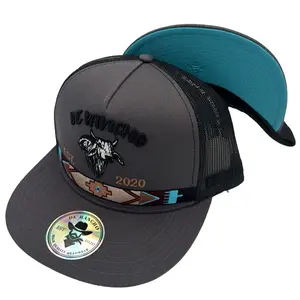 De Rancho Tribal Bull Grey Hat DR061