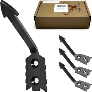 European Deer Skull Mount Hanger, Euro Wall Mount Hanger for Deer Head and Other Smaller Animals, Skull Wall Hooker with Easy Install Kit for Indoor Outdoor