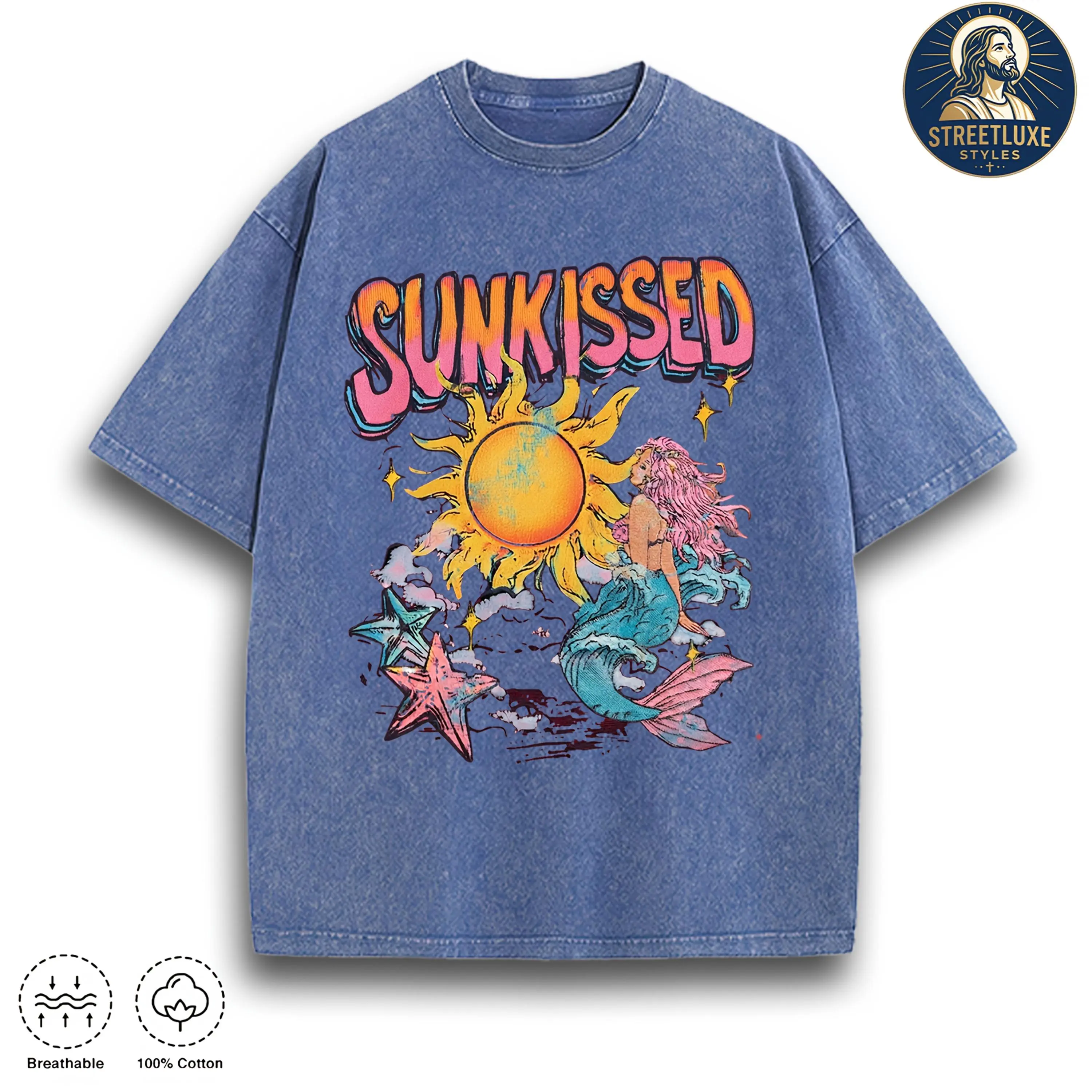 "SUNKISSED" Vintage Wash Graphic Tee sohochic