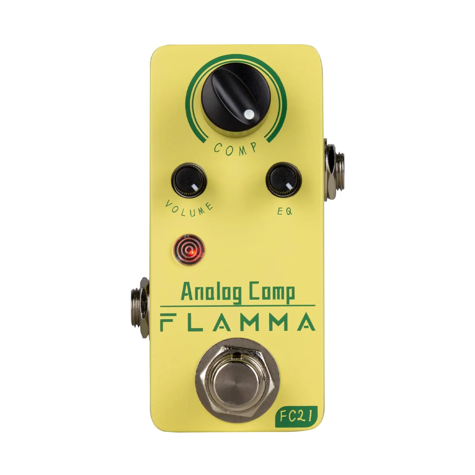 FLAMMA FC21 Compact Compressor Pedal for Electric Guitars, Classic Optical Compressing Effect, True Bypass, Guitar & Bass Accessories, 12 Months