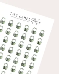 Headphones | Aesthetic Planner Sticker Sheet