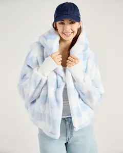 The Cropped Luxe Lounger Lite Jacket - Blue & White Gingham