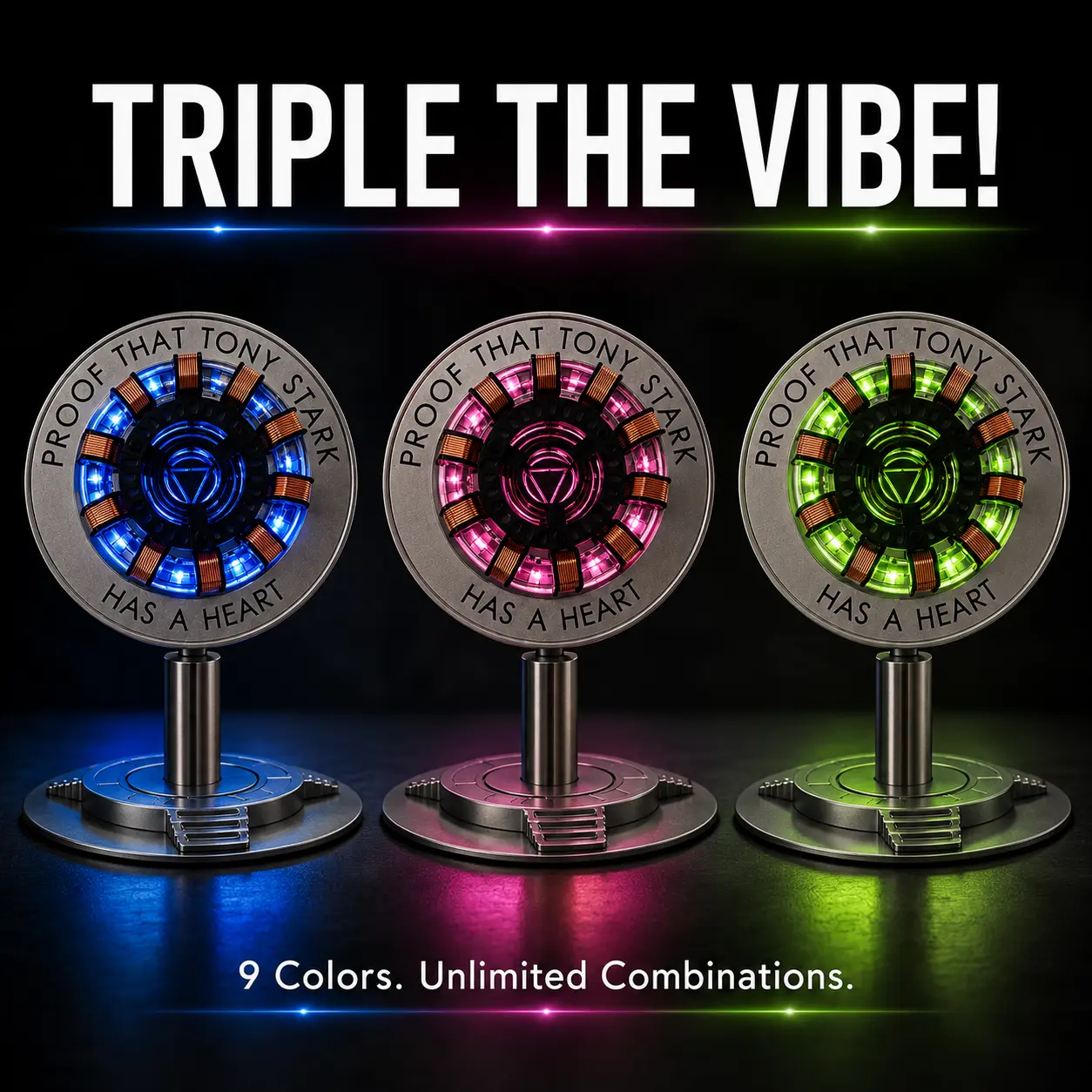 Minimal Futuristic Mechanical Core Desk Lamp - Smooth RGB Color Transition Home Improvement Novelty Lighting Decor