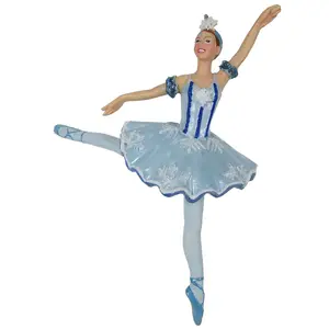 Snow Queen Snowflake Resin Ornament 4 inch