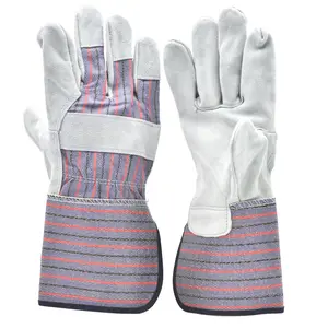 G & F 5025L-5 Extra Long Cuff Suede Leather Work Gloves, Sold By Each- 5 Pairs